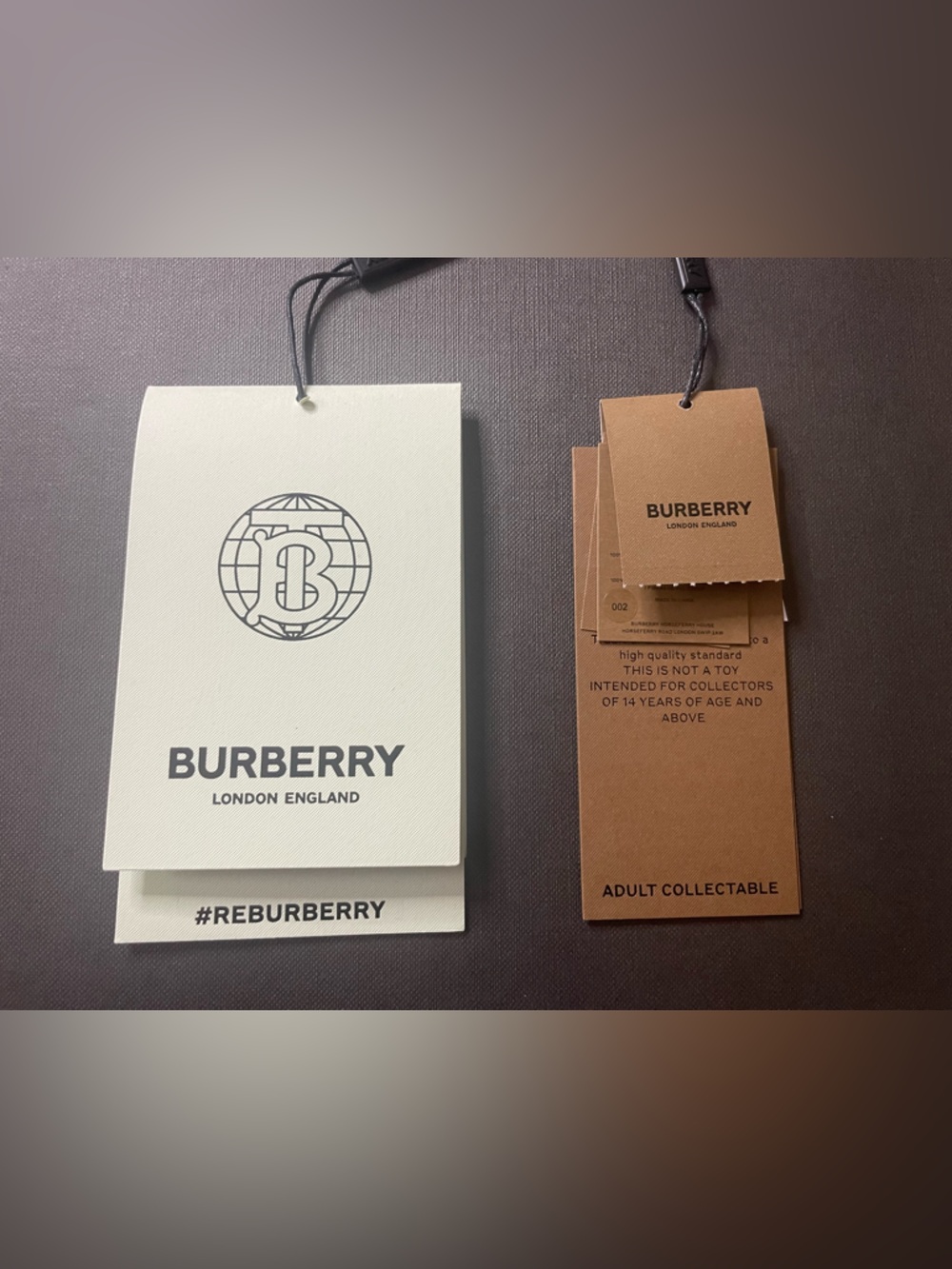 Burberry Thomas Bear Keychain Archive Beige Check Bag Charm - Picture 5 of 11